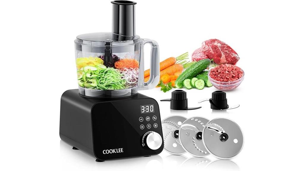 600w 6 function food processor