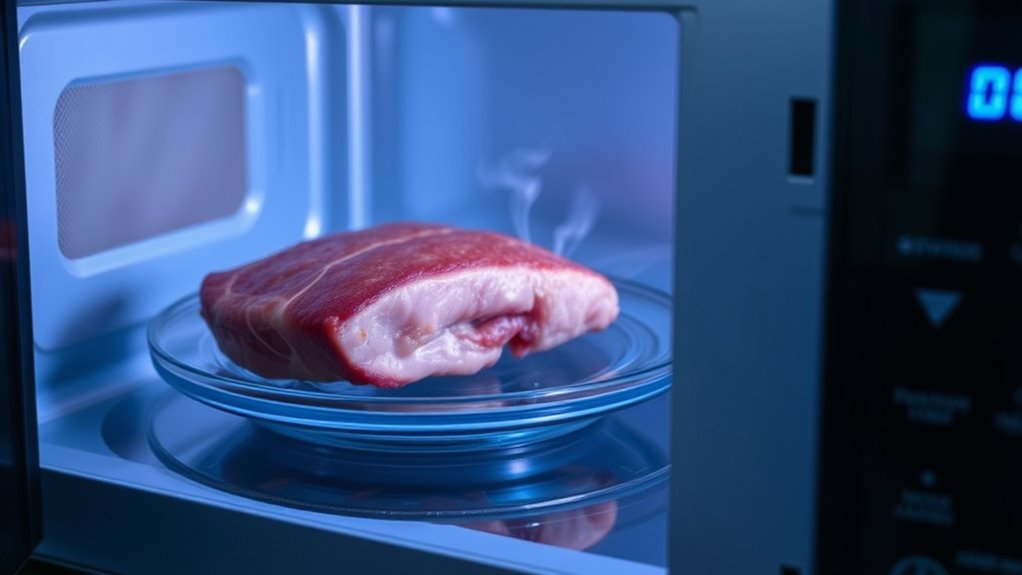 adjust power for even thawing