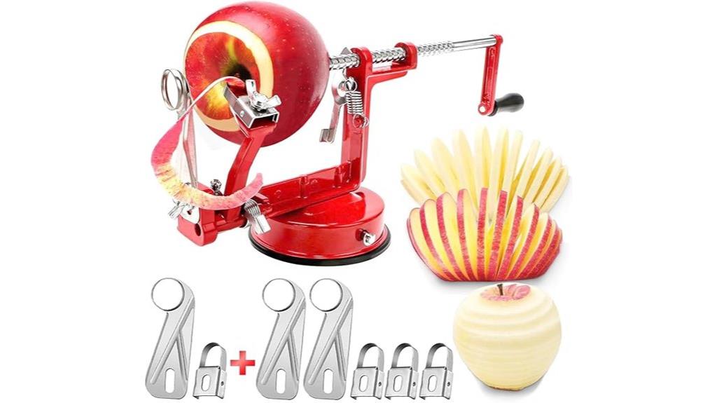 apple peeler with suction