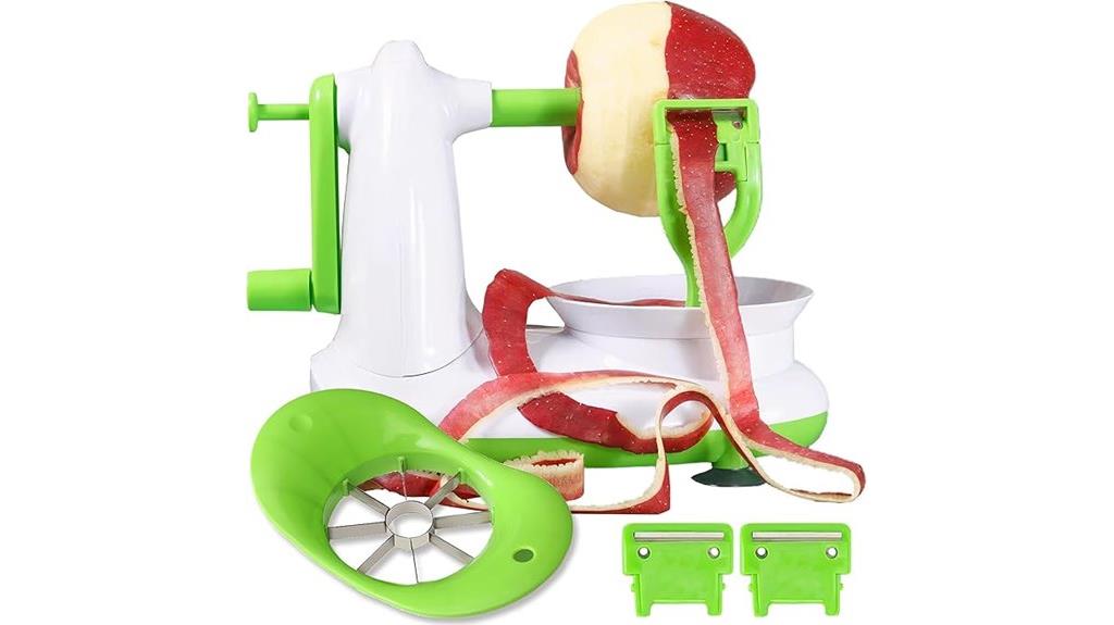 apple peeler with wedges