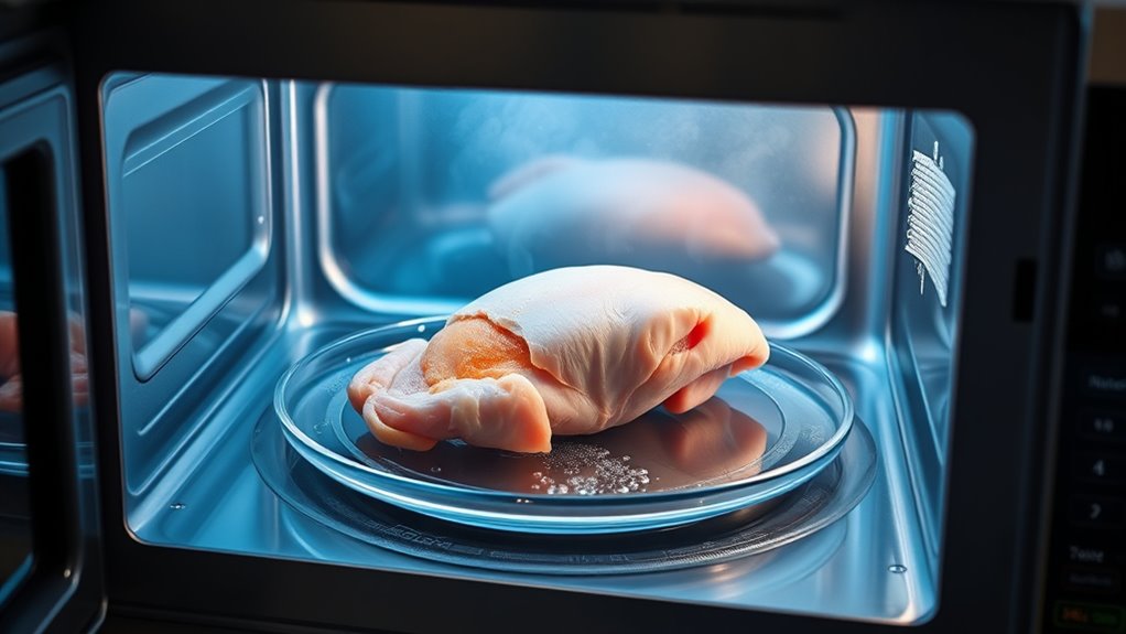 avoid over defrosting food