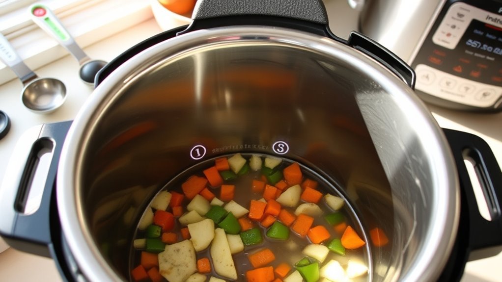 avoid overfilling instant pot