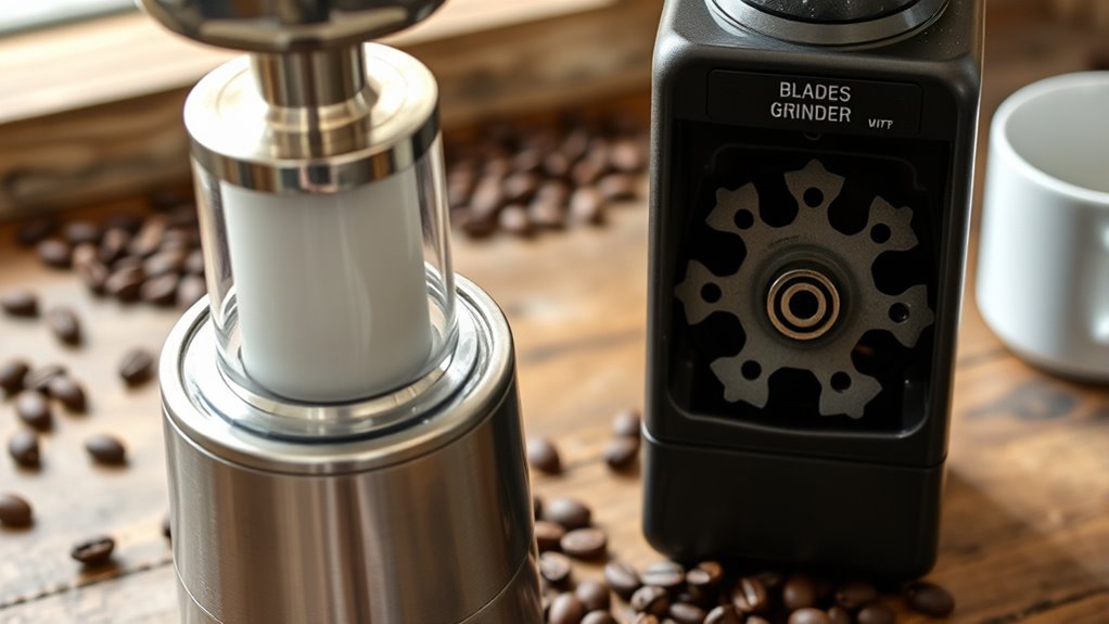 burr grinder offers better control