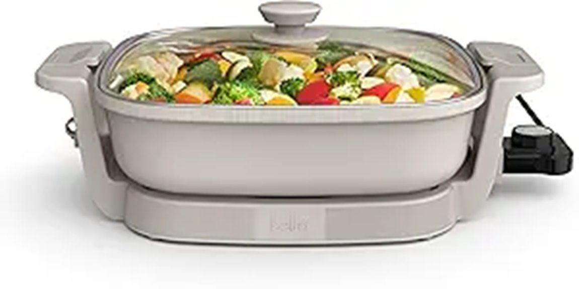 ceramic coating electric skillet