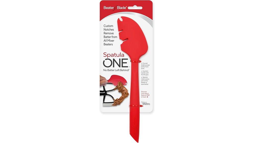 cherry red silicone spatula