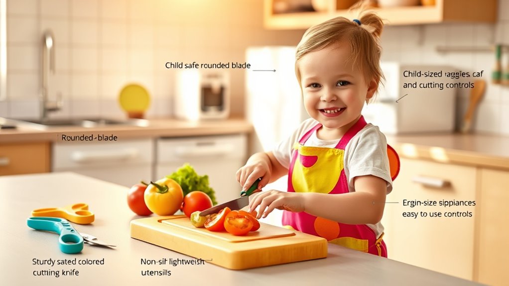 child safe age appropriate kitchen tools