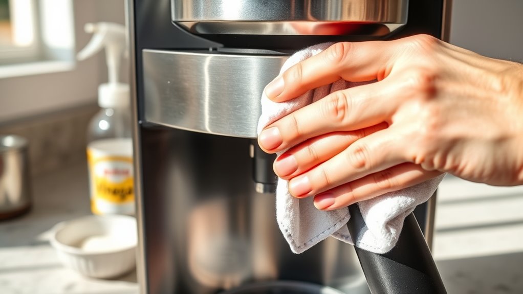 clean exterior surfaces regularly