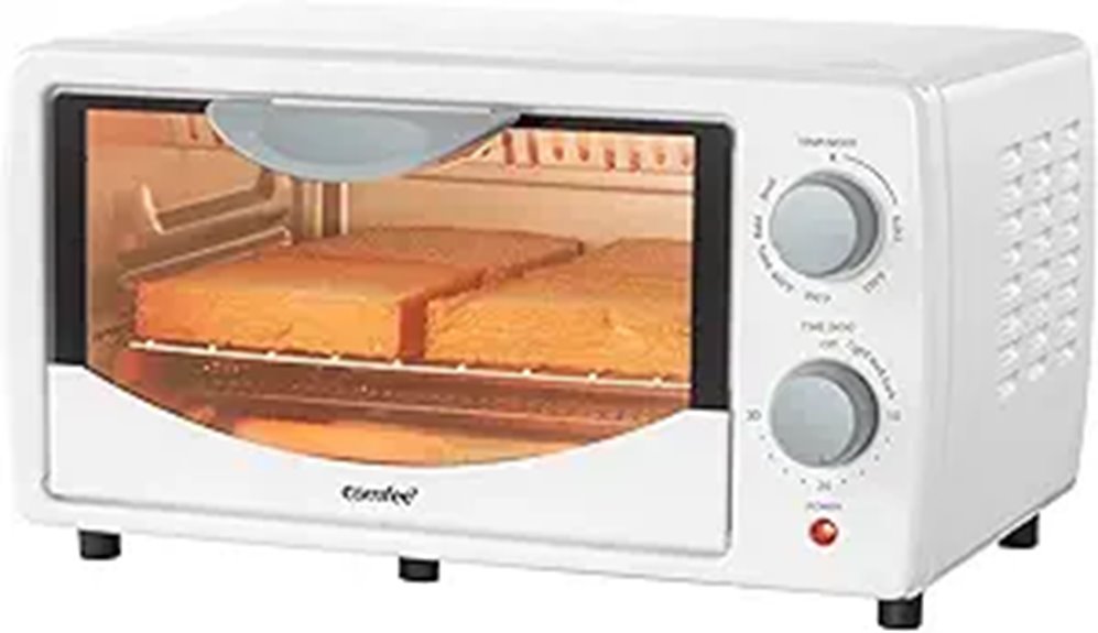 compact 4 slice toaster oven