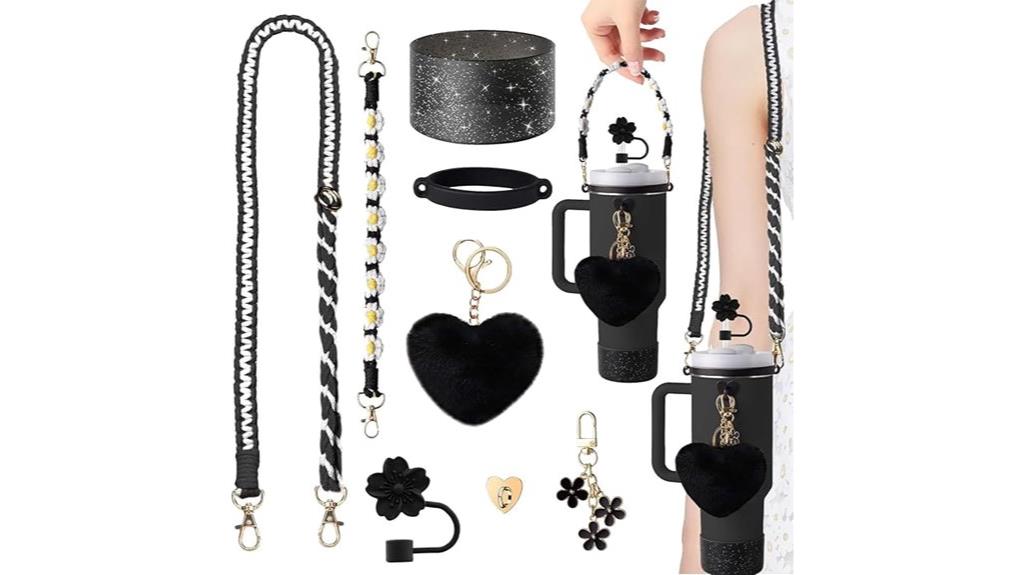 cup accessory set with charms