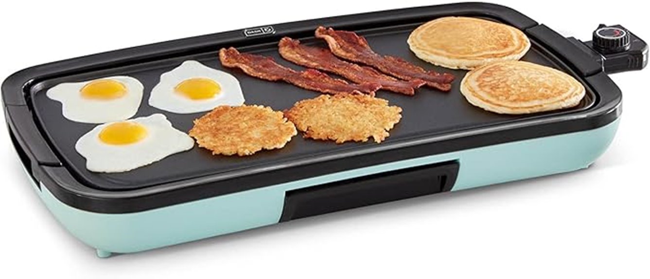 deluxe electric griddle with removable plates