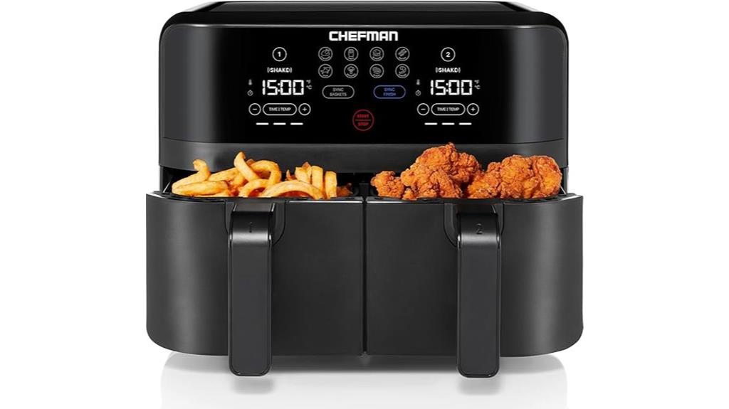 dual basket touch air fryer