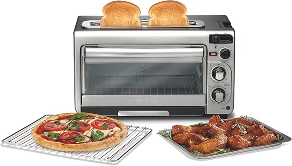 dual function toaster oven