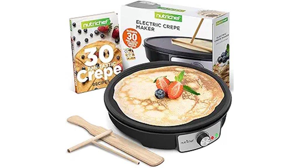 electric 12 inch nonstick crepe maker