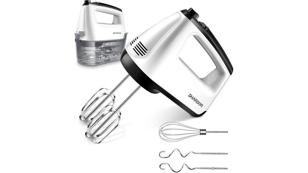 electric hand mixer with six speeds