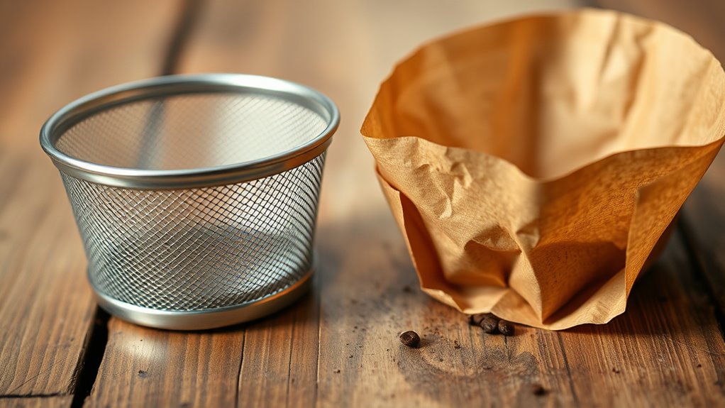 filter material influences coffee flavor