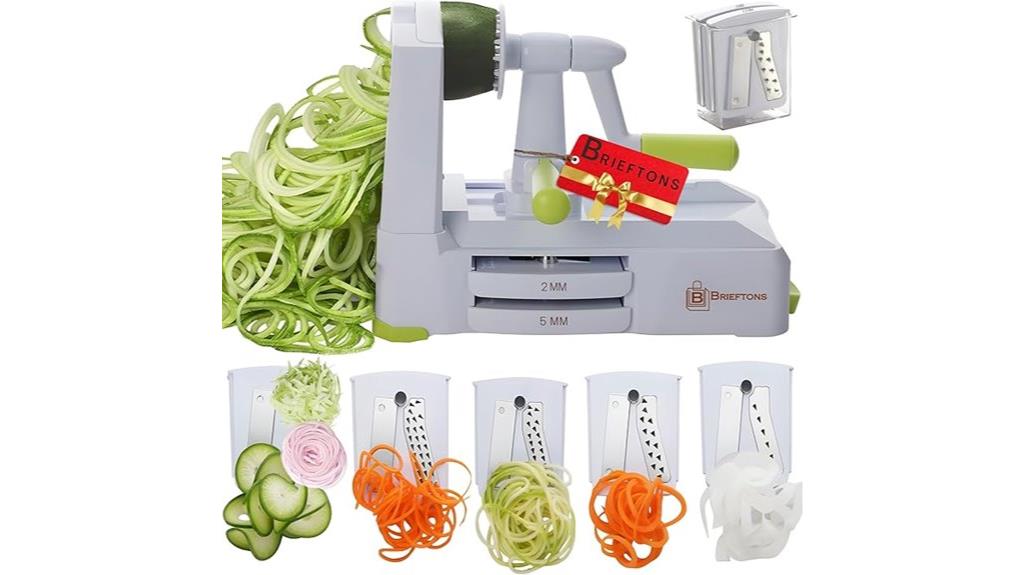 five blade vegetable spiralizer
