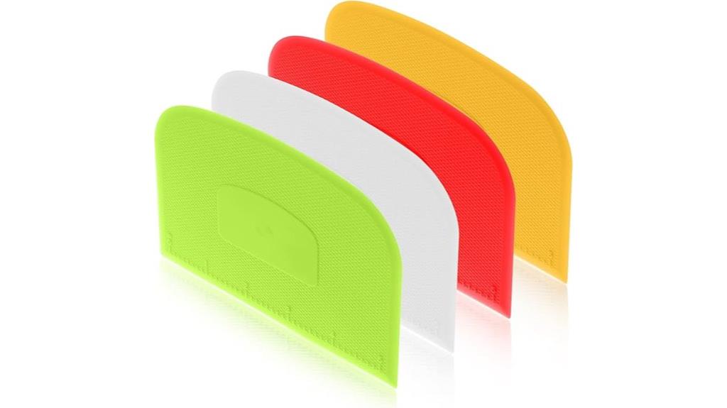 four piece plastic scraper set