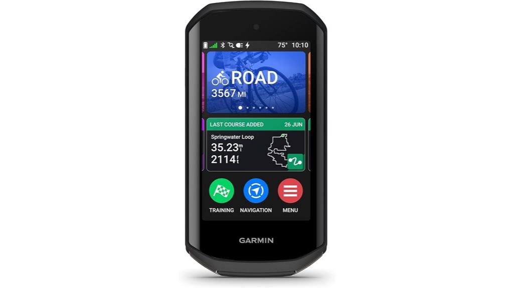 garmin edge 1050 touchscreen