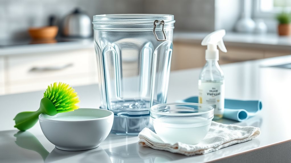 gather cleaning supplies first