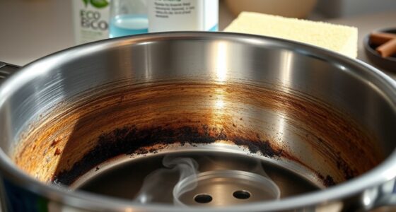 gentle methods for removing burnt food