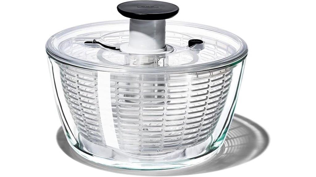 glass salad spinner brand