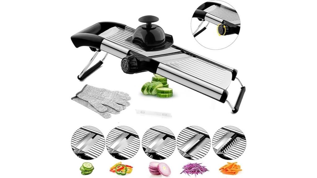 kitchen slicer with adjustable blades