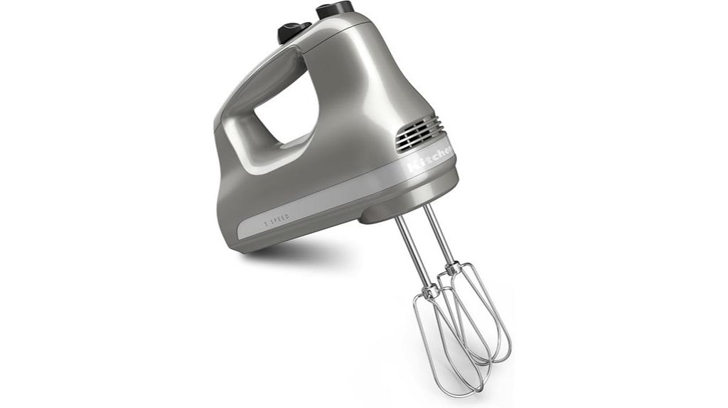 kitchenaid hand mixer silver