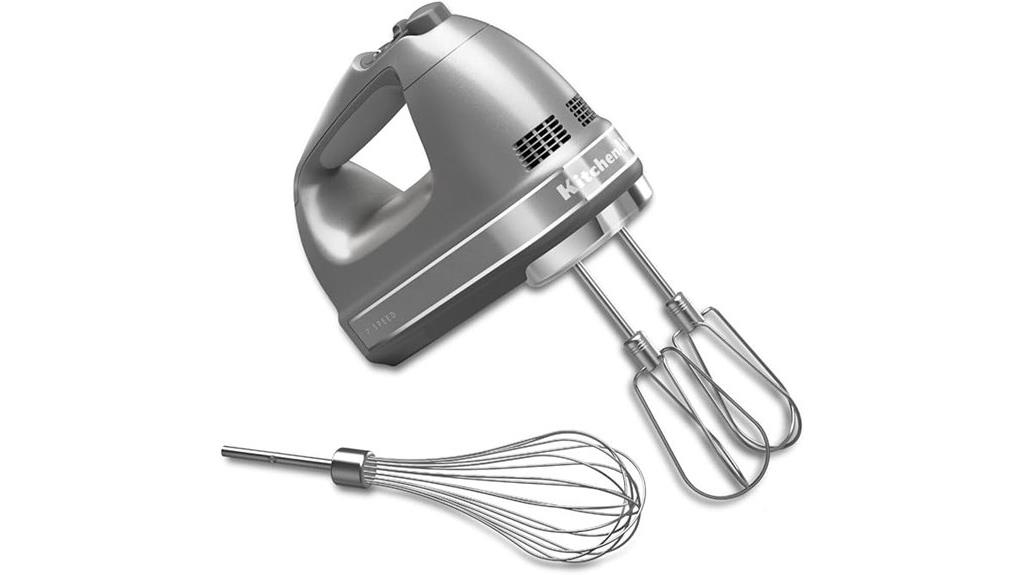 kitchenaid silver hand mixer