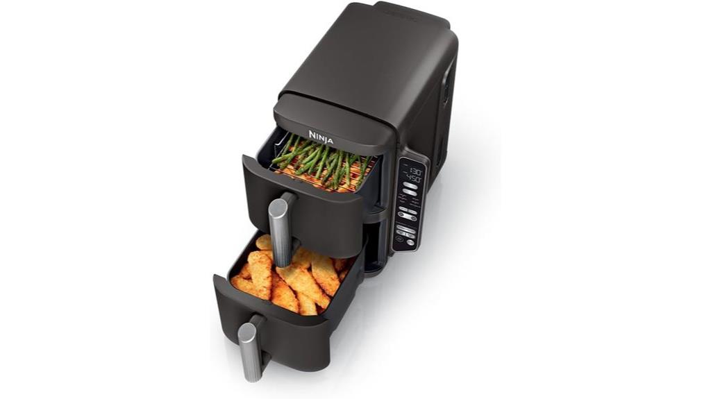 large black doublestack fryer