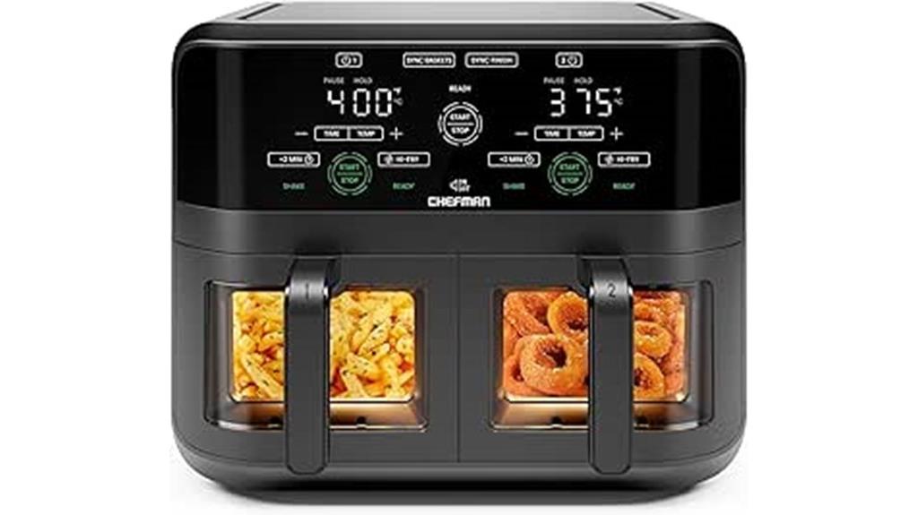 large capacity dual baskets