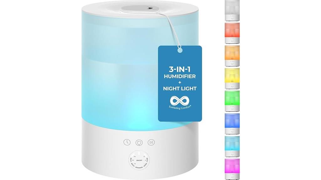 large capacity night humidifier