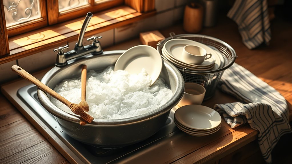 manual dish cleaning techniques