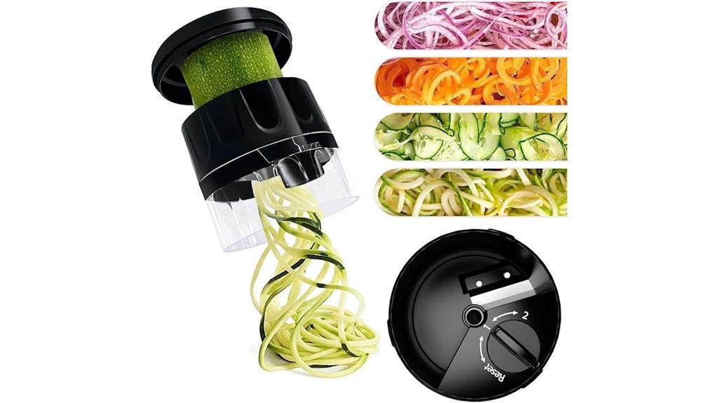 portable 3 in 1 spiralizer