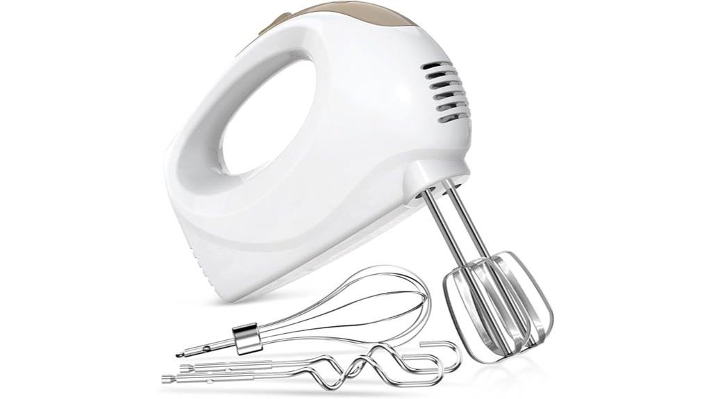 portable 5 speed hand mixer