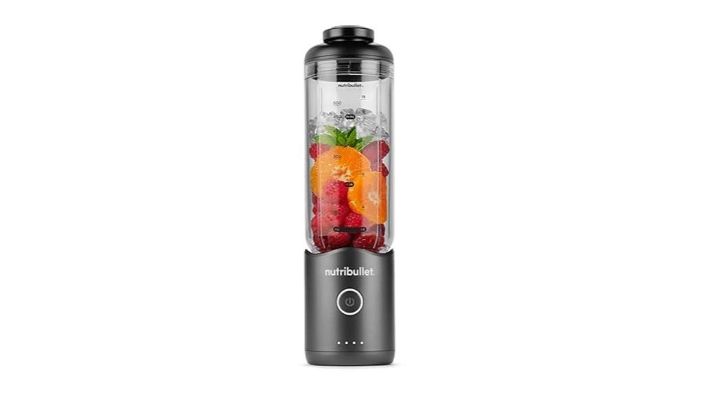 portable gunmetal gray blender