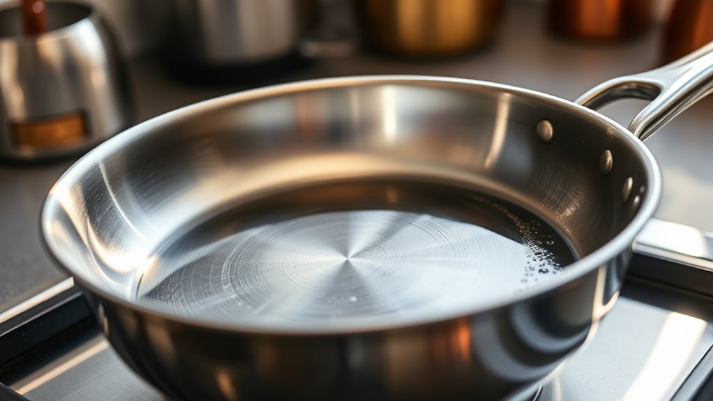 preheat pan for even cooking