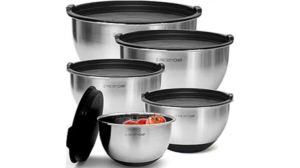 premium stainless steel mixing bowls