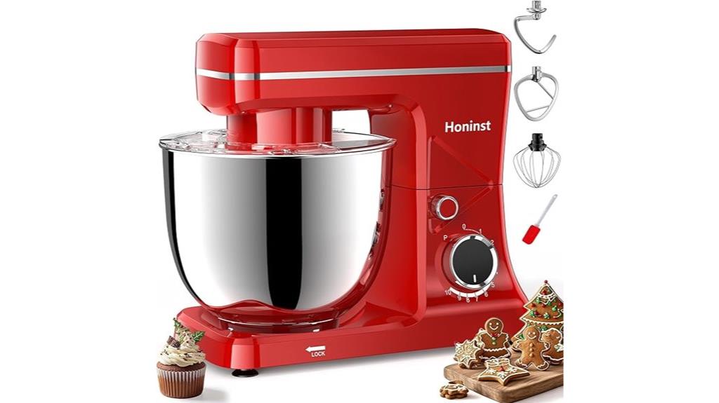 red 6qt stand mixer