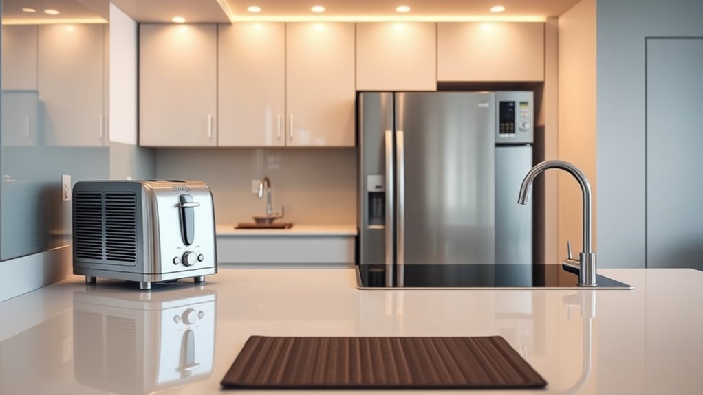 safe organized appliance placement