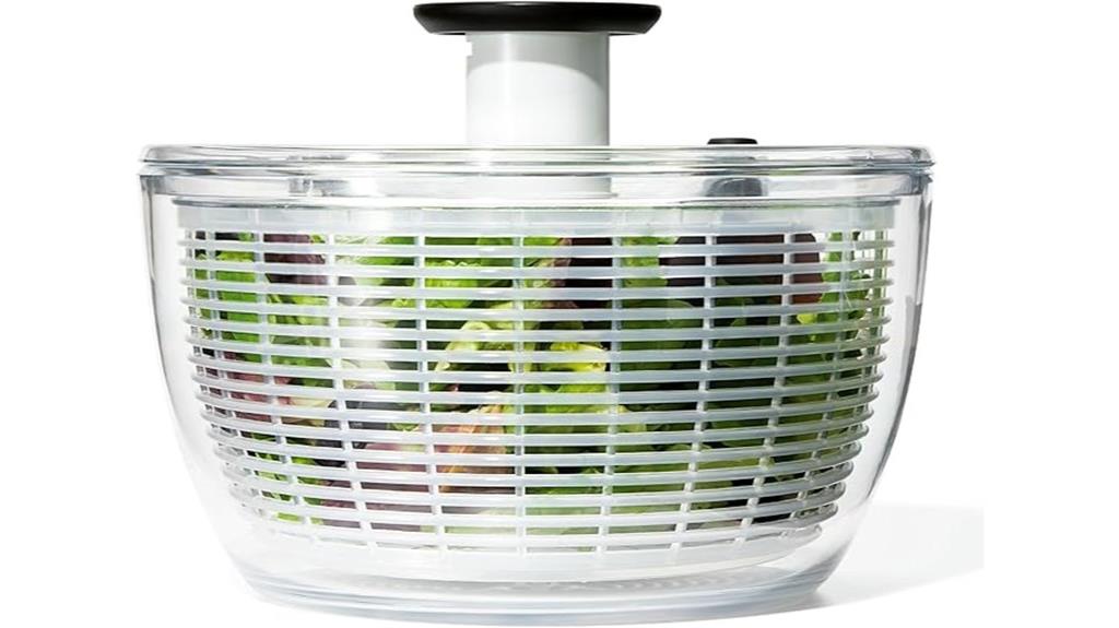 salad spinner with strainer