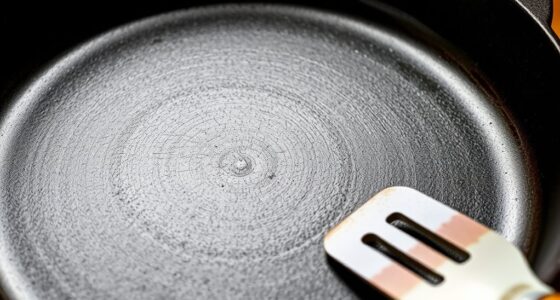 season skillet with oil