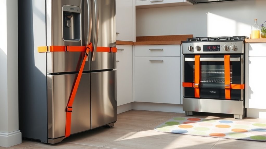 secure appliances to walls