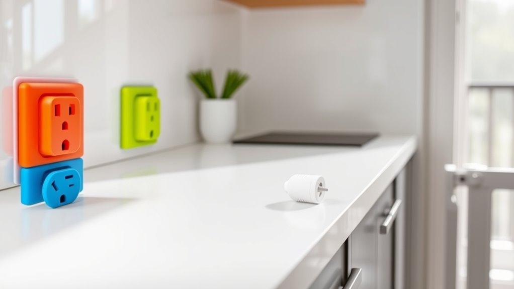 secure outlets with covers