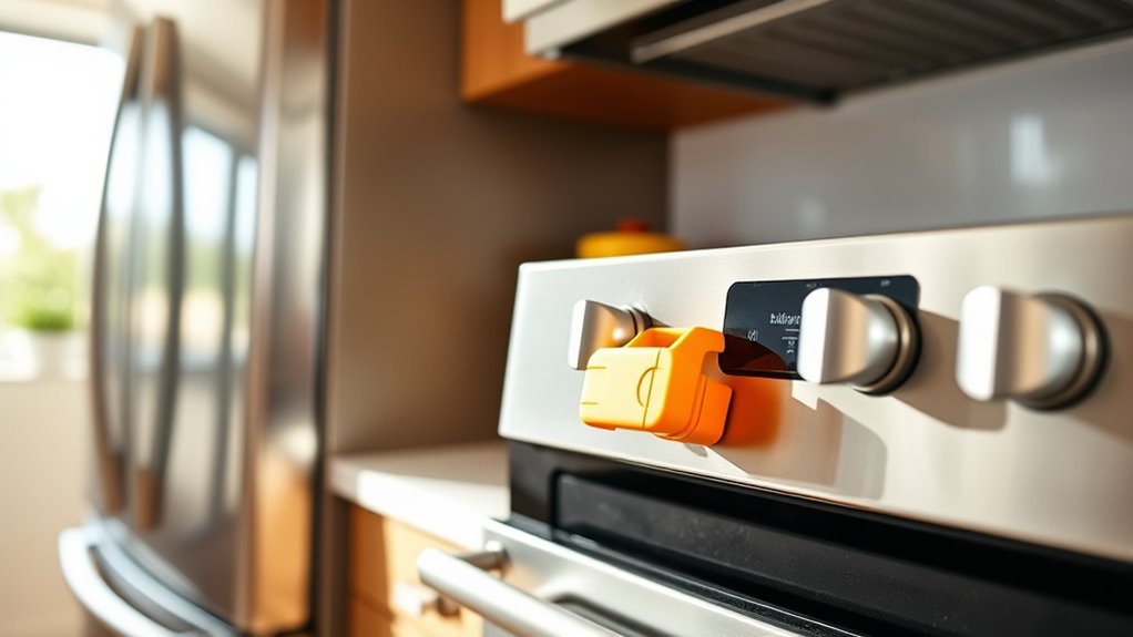 secure stove oven locks