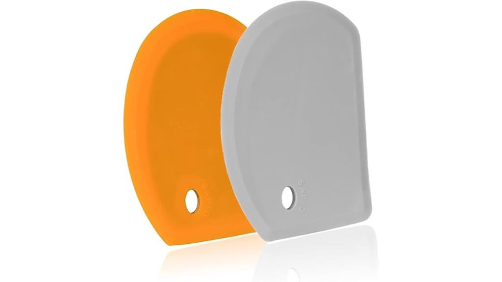 silicone dough scraper set