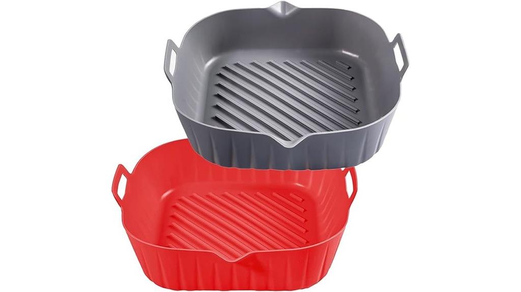 silicone fryer liner set