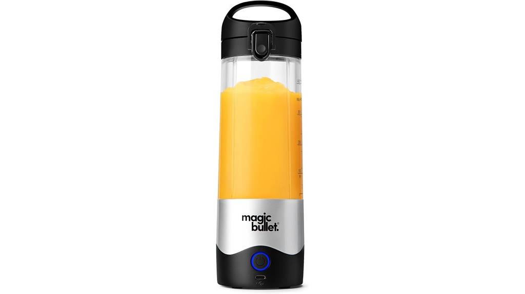 silver portable blender 16 oz