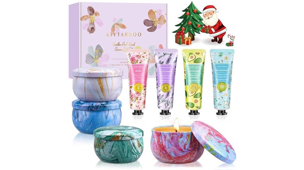 spa candle hand cream