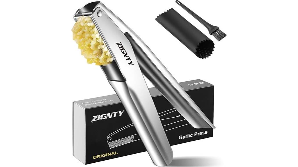 stainless steel garlic mincer