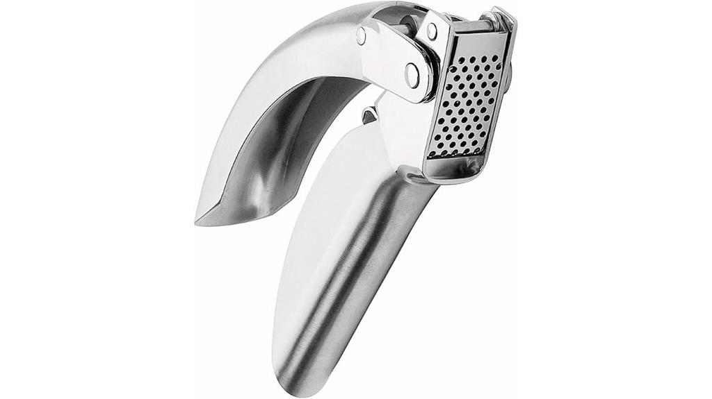 stainless steel garlic press